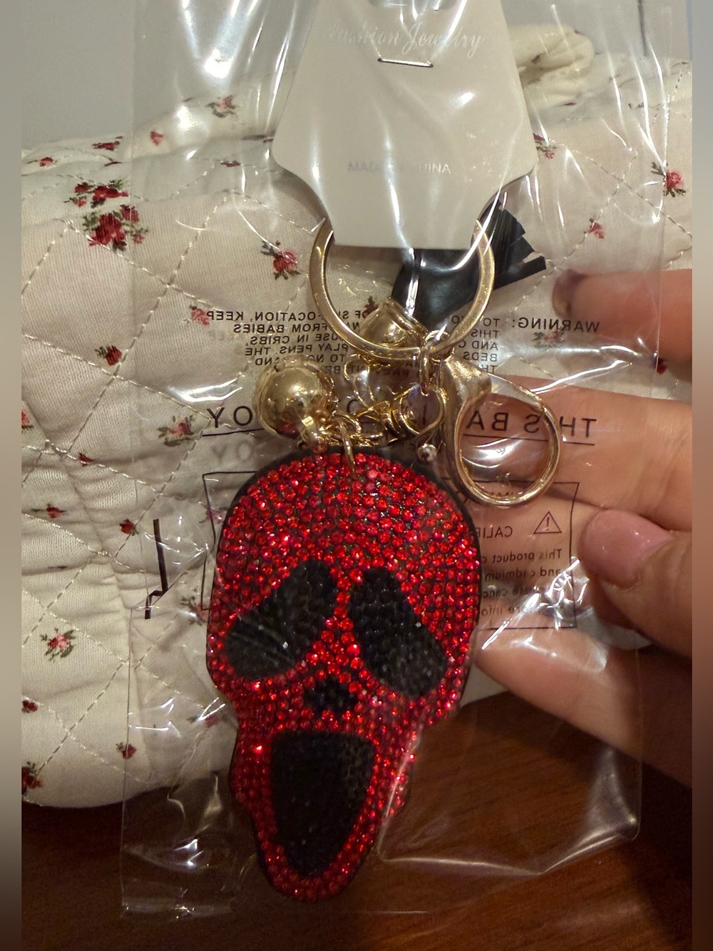 Ghost Face Chunky Keychain/Bag Charm